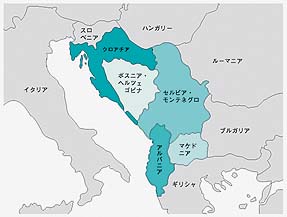 Bản đồ quốc gia Western Balkan